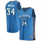 Camiseta Josh Huestis 34 Oklahoma City Thunder Icon Edition Azul Hombre